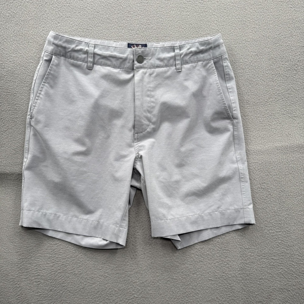 Faherty All Day Shorts Shorts Mens 30 Gray Chino Stretch Microfiber 7 Inseam